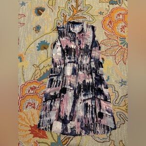 Simply Vera Vera Wang Multicolor Abstract Dress